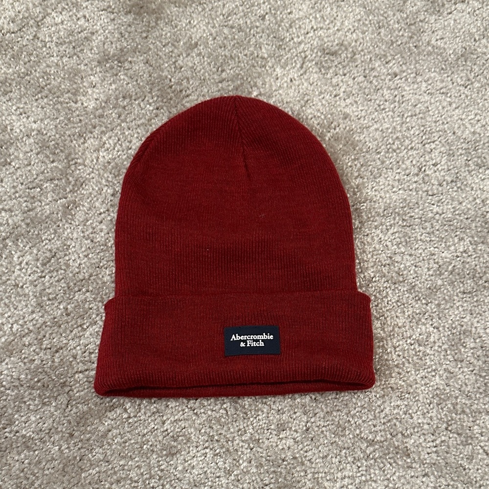 Abercrombie & Fitch Burgundy Knit Hat